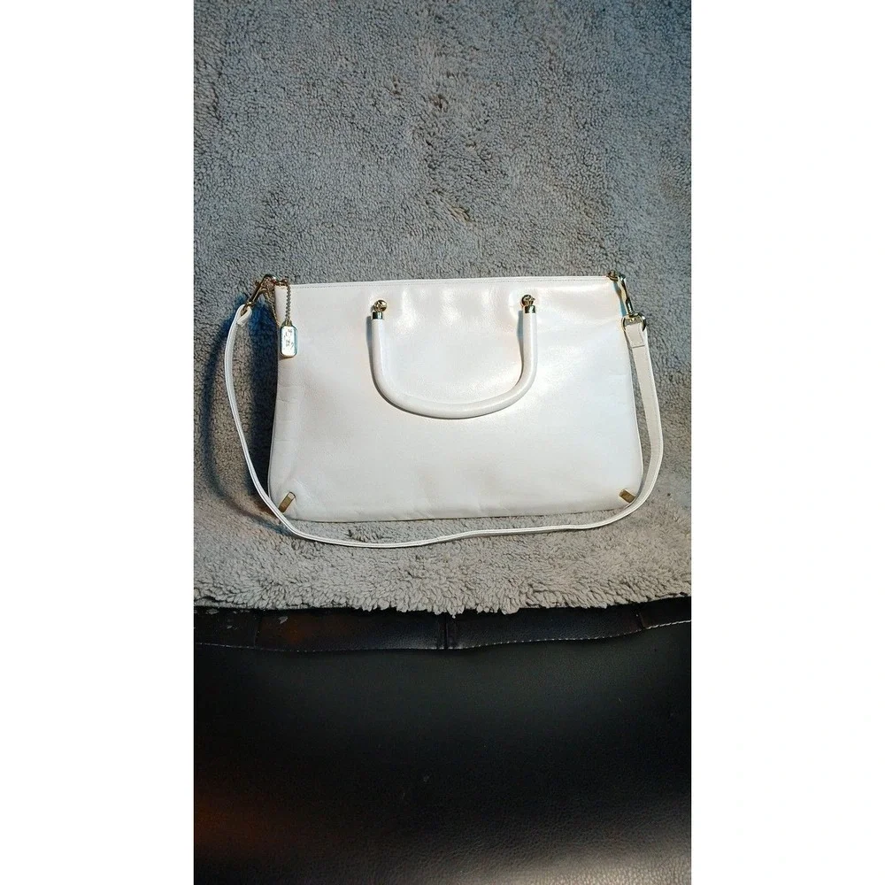 Vintage 80's Lisette Brand White Leather Purse NWOT!